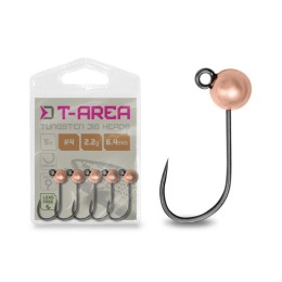Delphin T-Area BL Tungsten Jig réz 4mm 0,6g #6 5db, micro jig fej