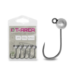 Delphin T-Area BL Tungsten Jig ezüst 4mm 0,6g #6 5db, micro jig fej