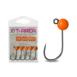 Delphin T-Area BL Tungsten Jig fluo narancs 4mm 0,6g #6 5db, micro jig fej
