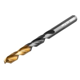 DENZEL 1,5-6,5 mm, fém fúrószár készlet HSS-Tin, Golden Tip, 13 db tároló dobozban