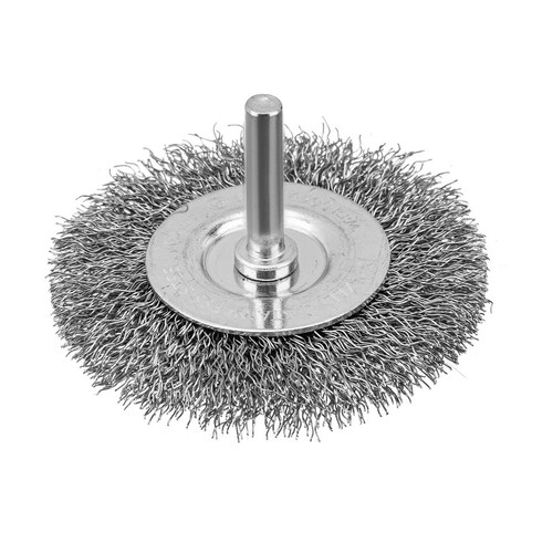 DENZEL 5db-os INOX drótkorong készlet fúróba, kreppelt, kefekorong+csésze+lapos, 0,3 mm szálvastagság - Image 2