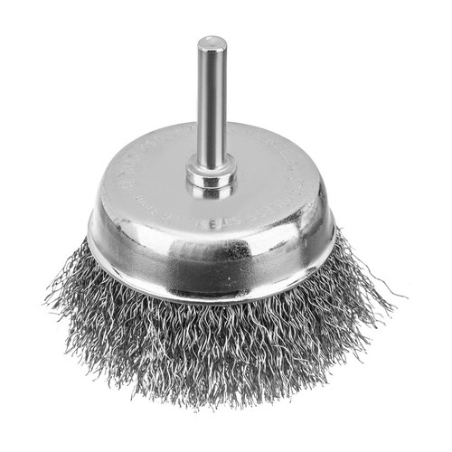 DENZEL 5db-os INOX drótkorong készlet fúróba, kreppelt, kefekorong+csésze+lapos, 0,3 mm szálvastagság - Image 3