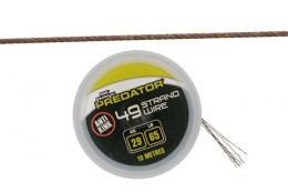 Fox rage predator 19 -and- 49-strand coated steel wire fox rage predator 49-strand coated steel wire 10m 26lb/12kg