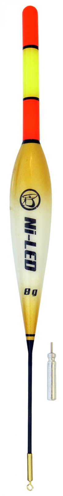 Haldorádó ni-led világító úszó 8 g + ajándék lithium elem