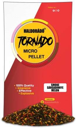 Haldorádó tornado smoke micro pellet - sárgadinnye etető pellet