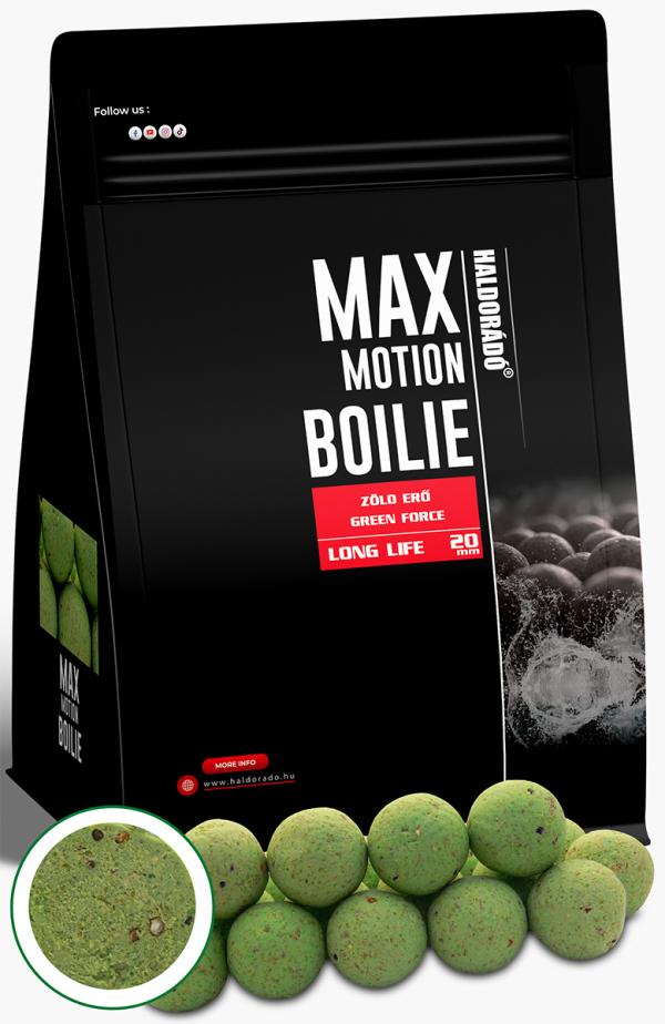 Haldorádó max motion boilie long life 20 mm - green force etető bojli