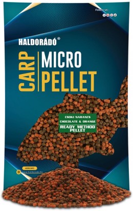 Haldorádó ready method pellet - csoki narancs etető pellet