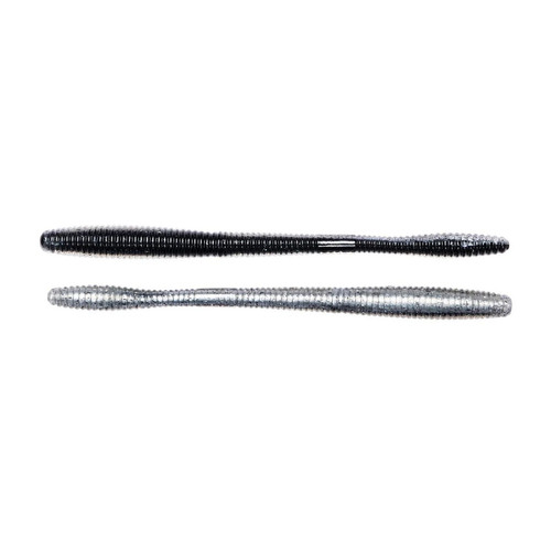 LIVETARGET 4.5" STRAIGHT TAIL WORM BLACK / SILVER 114 MM SINKING