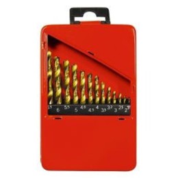 MTX 13db-os HSS-Ti fémfúró készlet 1.5-6.5mm fém kazettában