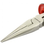 MTX 180mm Nickel kúpos hosszú csőrű fogó két komponensű nyél