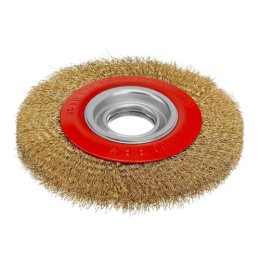 MTX 200X 32 mm sárgaréz kreppelt lapos drótkorong, egyenes, 0,3 mm szállal