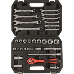 MTX 32 részes szerszám készlet 1/2CrV kofferben