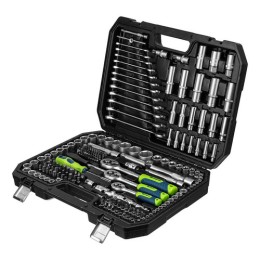 SPARTA 215 részes racsnis szerszamkeszlet 1/2", 3/8", 1/4", kofferben