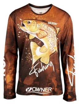 Jaxon shirt long sleeve m brown trout