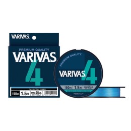 Varivas PE 4 Blue Edition Water Blue 150m #0,6 0,128mm 10lbs fonott zsinór