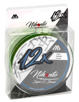 Mikado nihonto super x-braid green 0.08mm 150m