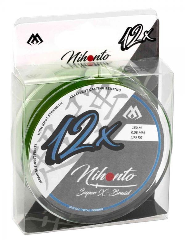 Mikado nihonto super x-braid green 0.16mm 150m