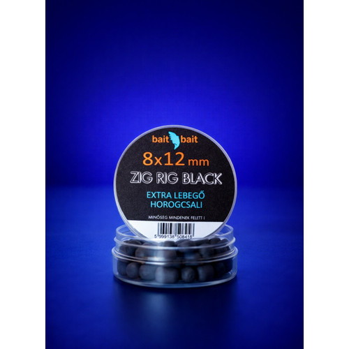 BAIT BAIT Zig Rig - Extra Lebegő Horogcsali 8*12mm Black