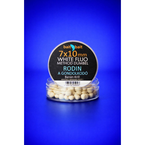 BAIT BAIT RODIN - Fluo Method Dumbel White-Wafter 7x10mm