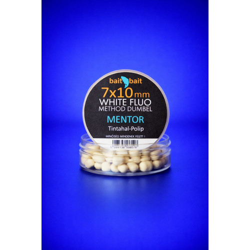 BAIT BAIT MENTOR- Fluo Method Dumbel White-Wafter 7x10mm