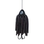 Madcat worms teaser 100g 2/0 black (kuttyogató műcsali)