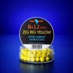 Baitbait zig rig 8*12mm yellow (sárga) extra lebegő horogcsali