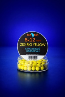 Baitbait zig rig 8*12mm yellow (sárga) extra lebegő horogcsali