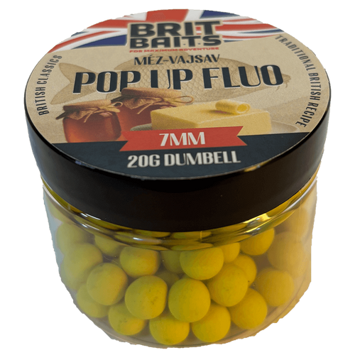 BritBaits Pop Up fluo Méz-Vajsav 7 mm