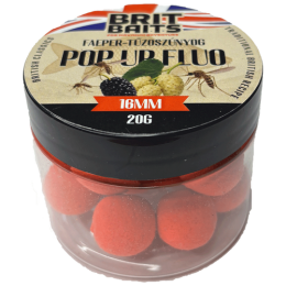 BritBaits Pop Up fluo Faeper-Tűzőszúnyog 16 mm
