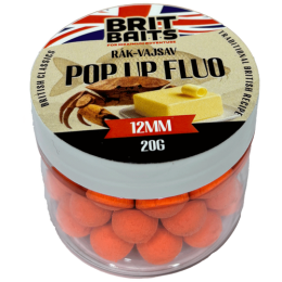 BritBaits Pop Up fluo Rák-Vajsav 12 mm