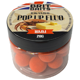 BritBaits Pop Up fluo Rák-Vajsav 16 mm