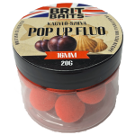BritBaits Pop Up fluo Kagyló-Szilva 16 mm