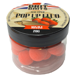 BritBaits Pop Up fluo Hal-Eper 16 mm