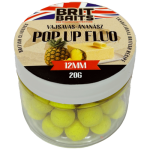 BritBaits Pop Up fluo Vajsavas-Ananász 12 mm
