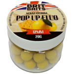 BritBaits Pop Up fluo Keksz-Citrom 12 mm