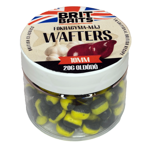 BritBaits Wafters Oldódó Fokhagyma-Máj 10mm