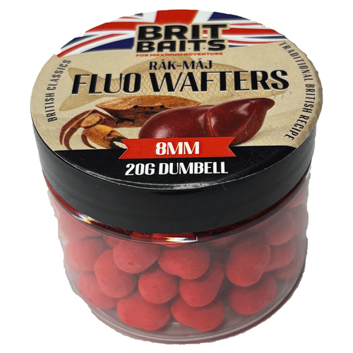 BritBaits Fluo Wafters Dumbell Rák-Máj 8mm