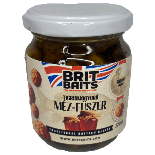 BritBaits Horgász S-M Tigrismogyoró lében méz-fűszer 220ml