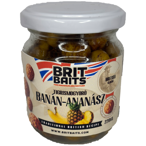 BritBaits Horgász S-M Tigrismogyoró lében banán-ananász 220ml