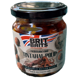 BritBaits Horgász S-M Tigrismogyoró lében tintahal-polip 220ml 
