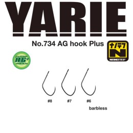 Yarie 734 AG Plus Nanotef #7 Barbless horog