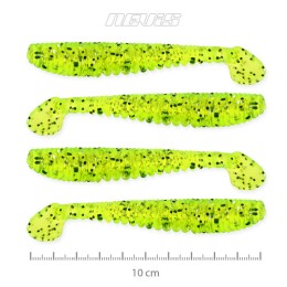 NEVIS Impulse Shad 10cm 4db/cs (Poppy Green)