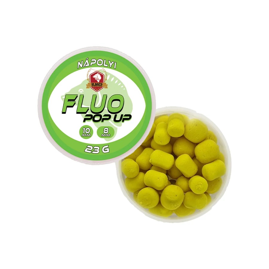 Mbaits fluo pop up 8-10mm 23g nápolyi