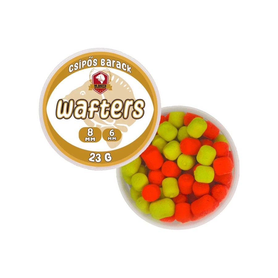 Mbaits 6-8mm 23g csípős barack wafters