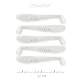 NEVIS Impulse Shad 7.5cm 5db/cs (Classic white)