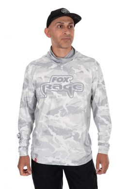 Fox rage uv hooded light camo top fox rage uv hooded light cam top small  