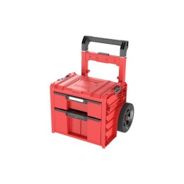 QBRICK SYSTEM PRO 2.0 Görgős szerszámosláda Fiókos 2 Red Ultra HD