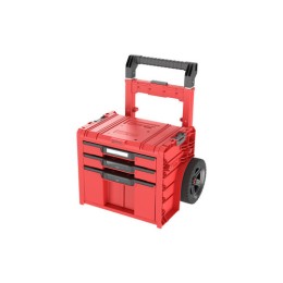 QBRICK SYSTEM PRO 2.0 Görgős szerszámosláda Fiókos 3 Red Ultra HD
