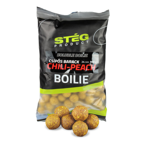 STÉG Stég Soluble Boilie 24mm 800g Chili-Peach