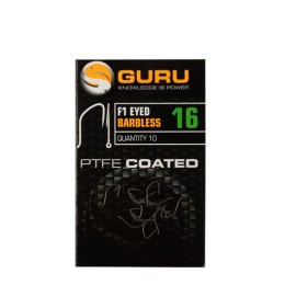 Guru F1 Eyed (füles) 16 szakáll nélküli horog, 10 db/csg